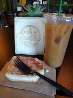Churro Cheese Cake and a Cold Brew